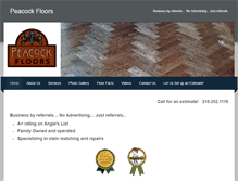 Tablet Screenshot of peacockfloors.net